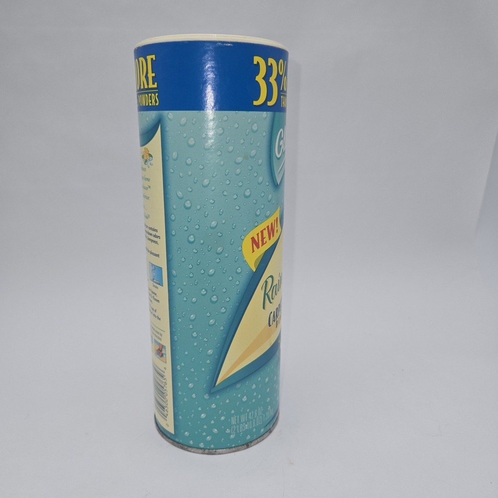 Glade Rainshower 42.6 oz Carpet Room Vintage 90s Powder New Old Stock Full Seal - Picture 5 of 8